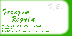 terezia regula business card
